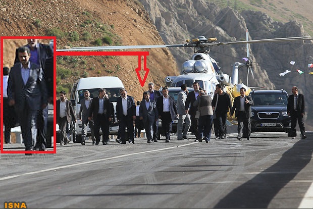 www.DEZLA.IR عکس: احمدی‌نژاد پس از سانحه هوایی