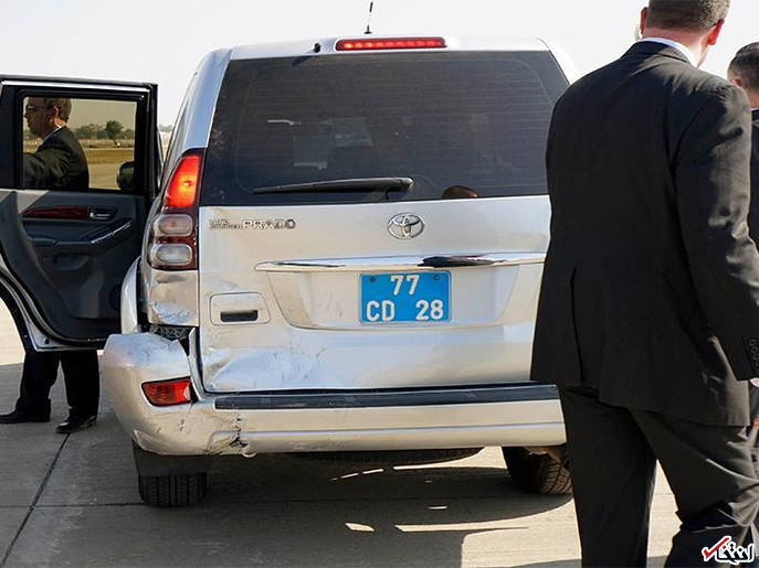 تصویر: تصادف رانندگی وزیر خارجه آمریکا در هند