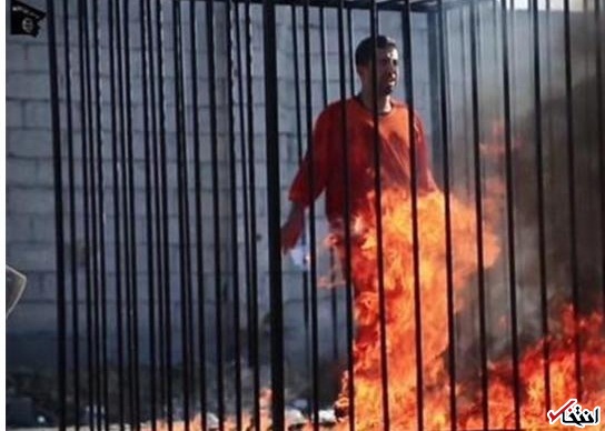 داعش خلبان اردنی را زنده زنده سوزاند+تصاویر