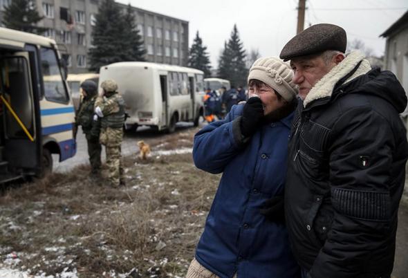 تصاویر : فرار از شرق اوکراین