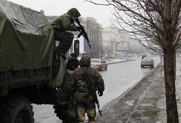 تصاویر : نقاط درگیری در شرق اوکراین