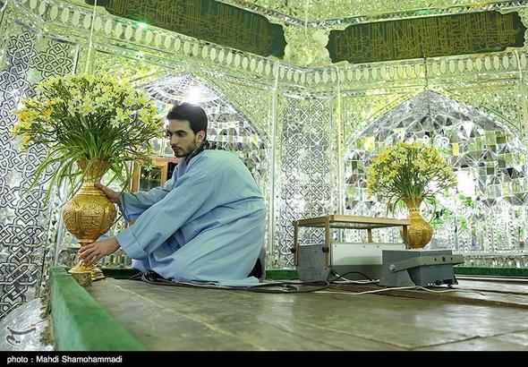 تصاویر : شست‌وشوی ضریح حضرت عبدالعظیم حسنی(ع)
