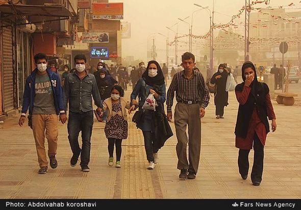 تصاویر : گرد و غبار شدید در خوزستان