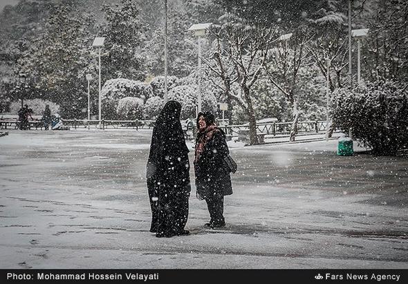 تصاویر : بارش برف در تهران