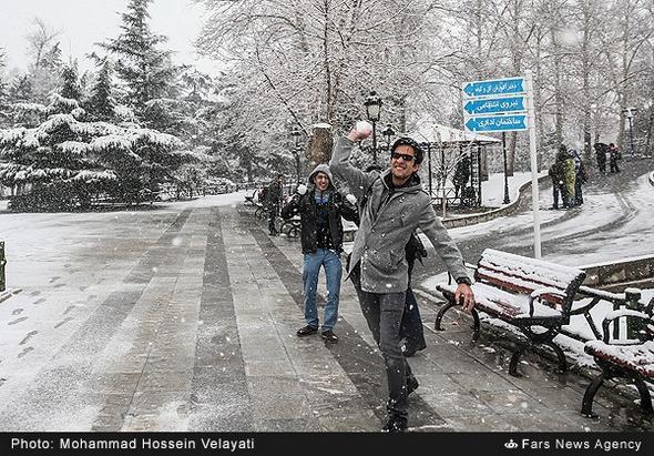 تصاویر : بارش برف در تهران