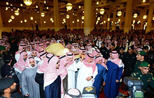 تصاویر : مراسم تشییع و خاکسپاری ملک عبدالله