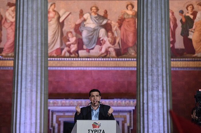 تصاویر : جشن پیروزی حزب ضد یورو در یونان