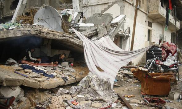 تصاویر : زندگی در خرابه های غزه