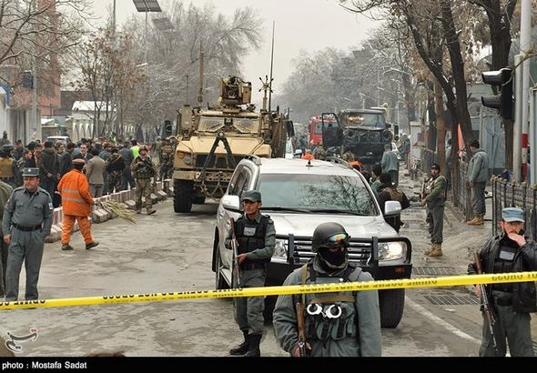 تصاویر : عملیات انتحاری در نزدیکی سفارت ایران - افغانستان