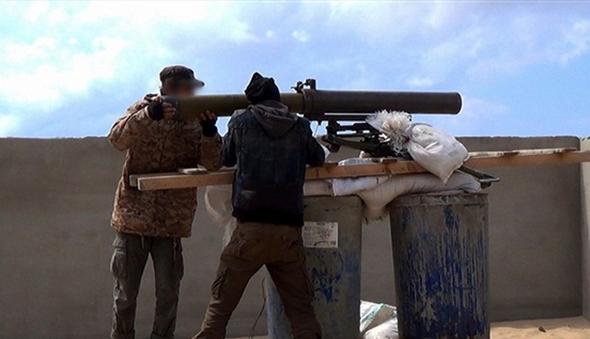 تصاویر : گلوله‌باران بنغازی بدست داعش