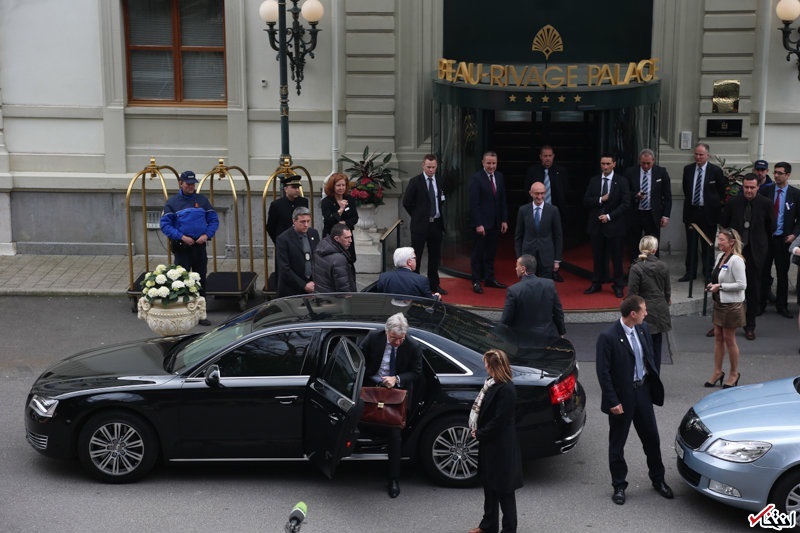 تصاویر :  ورود وزيران خارجه کشورهاي عضو ۱+۵ به هتل محل مذاکرات