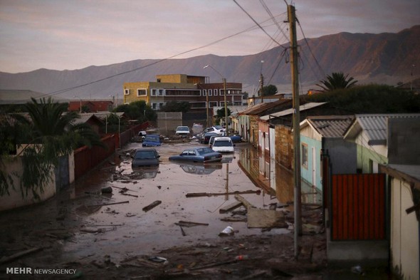 تصاویر : سیل در شیلی‎