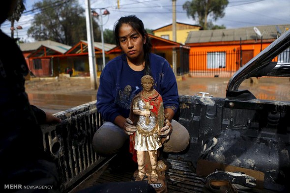 تصاویر : سیل در شیلی‎