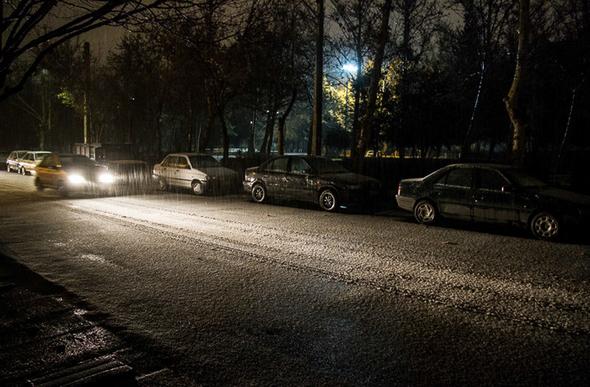 تصاویر : بارش برف و تگرگ در تهران