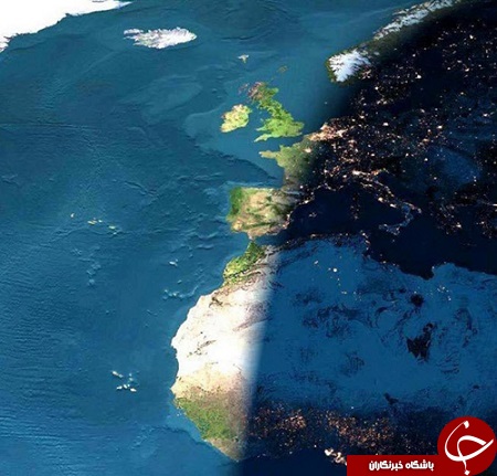 خط شب و روز از دید ناسا + عکس