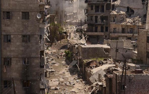 تصاویر : ویرانه های جنگ سوریه‎