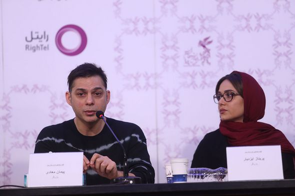 تصاویر : محمدرضا عارف و همسرش روی فرش قرمز