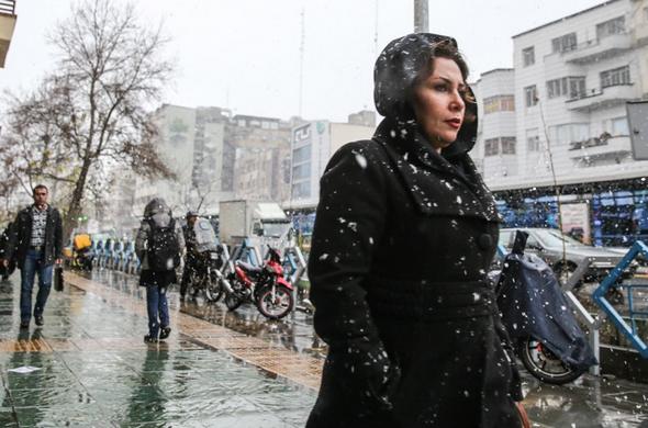تصاویر : برف تهران را سپید پوش کرد