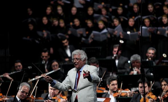 تصاویر : اجرای ارکستر موسیقی ملی در جشنواره موسیقی فجر