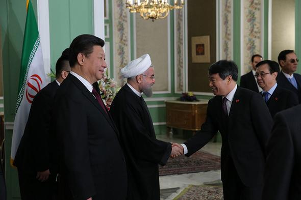 تصاویر : استقبال روحانی از رئیس‌جمهور چین