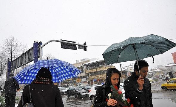 تصاویر : برف زمستانی در رشت و اردبیل