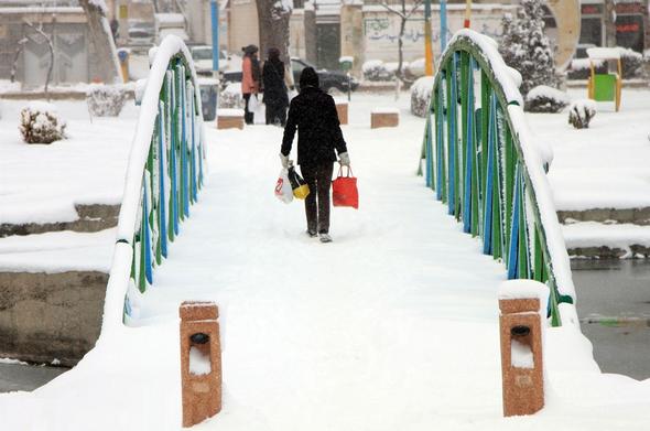 تصاویر : برف زمستانی در رشت و اردبیل