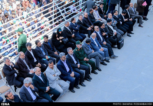 سخنرانی رئیس جمهوری در جمع مردم یزد +تصاویر