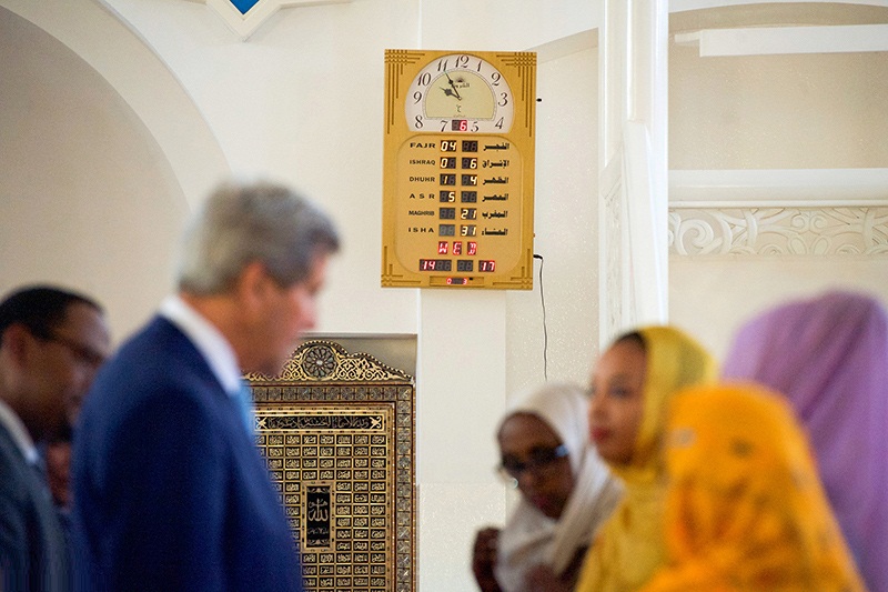 تصاوير : جان کري در مسجد جيبوتي