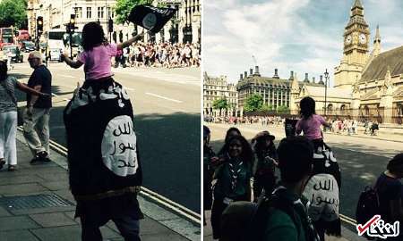 پرچم داعش در قلب لندن