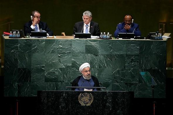 تصاویر :  سخنرانی روحانی در مقر سازمان ملل