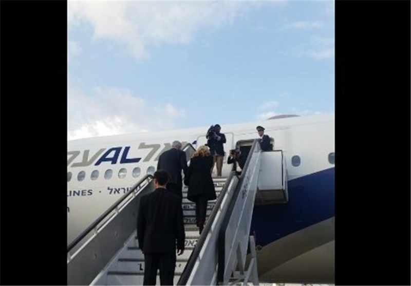 نتانیاهو و همسرش در راه آمریکا + عکس