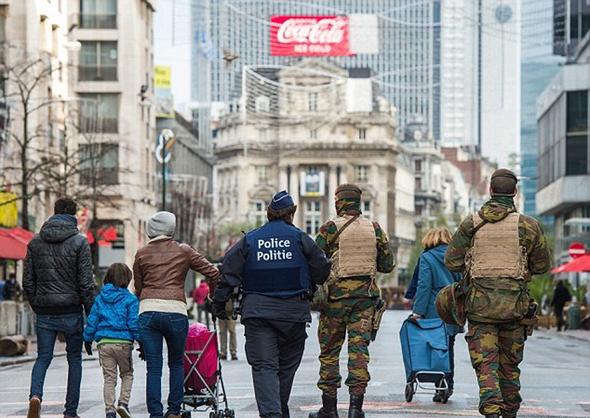تصاویر : تدابیر امنیتی شدید در بروکسل