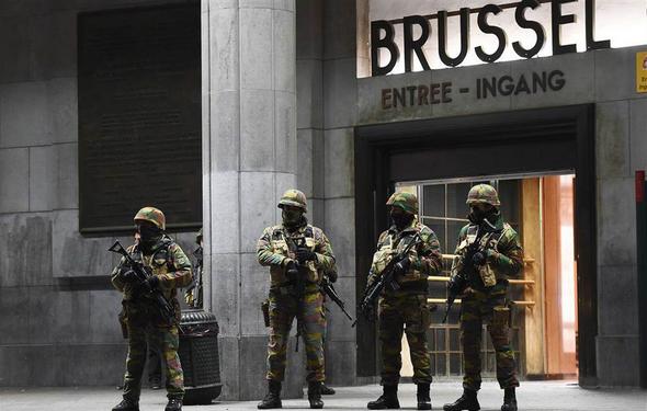 تصاویر : افزایش تهدیدات تروریستی در بروکسل‎