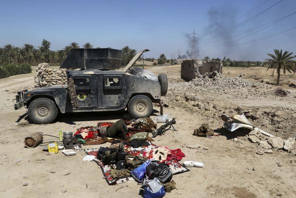 تصاویر : دستگیری داعشی‌ها در رمادی