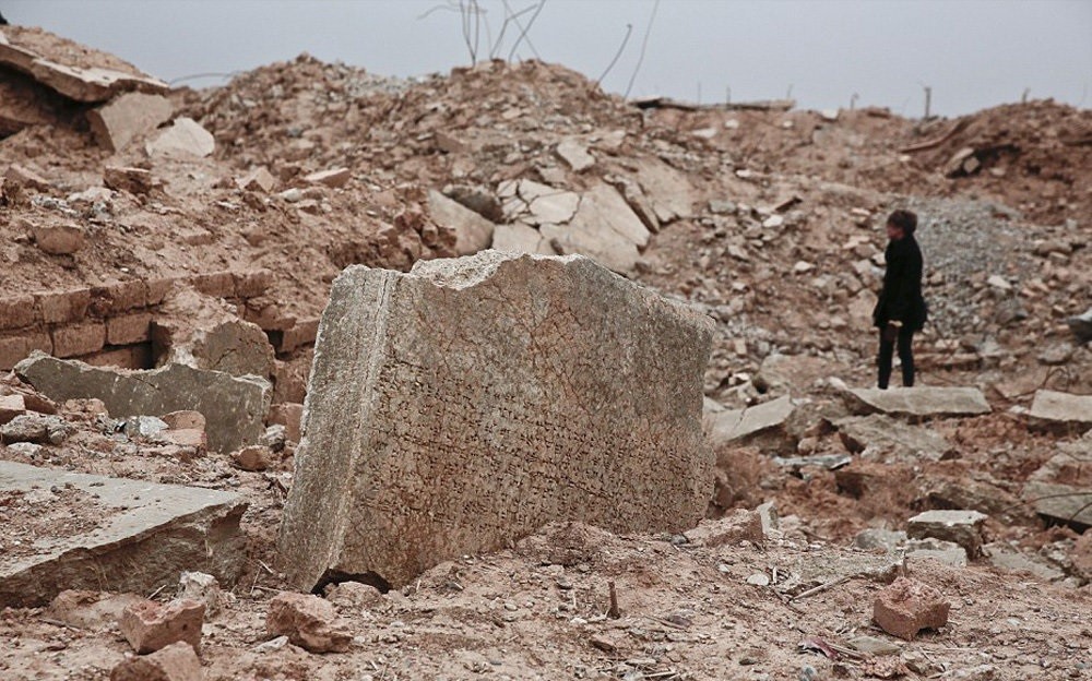 تصاویر : ویرانه های شهر نمرود پس از خروج داعش