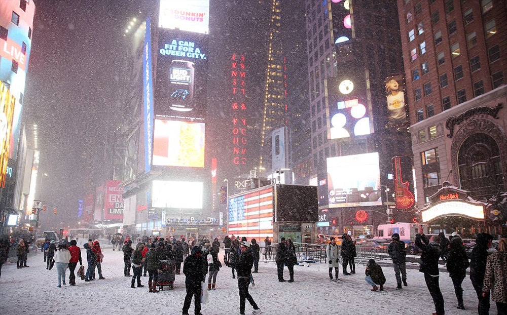 بارش سنگین برف در آمریکا