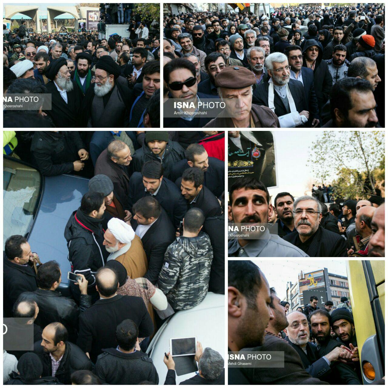 عکس/حضور مقامات و شخصیتها در تشییع پیکر مرحوم آیت‌الله هاشمی رفسنجانی