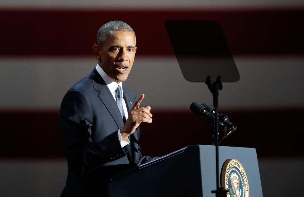 تصاویر : سخنرانی خداحافظیِ اوباما