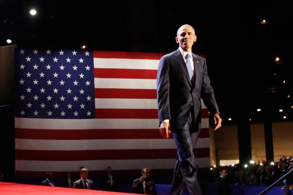 تصاویر : سخنرانی خداحافظیِ اوباما