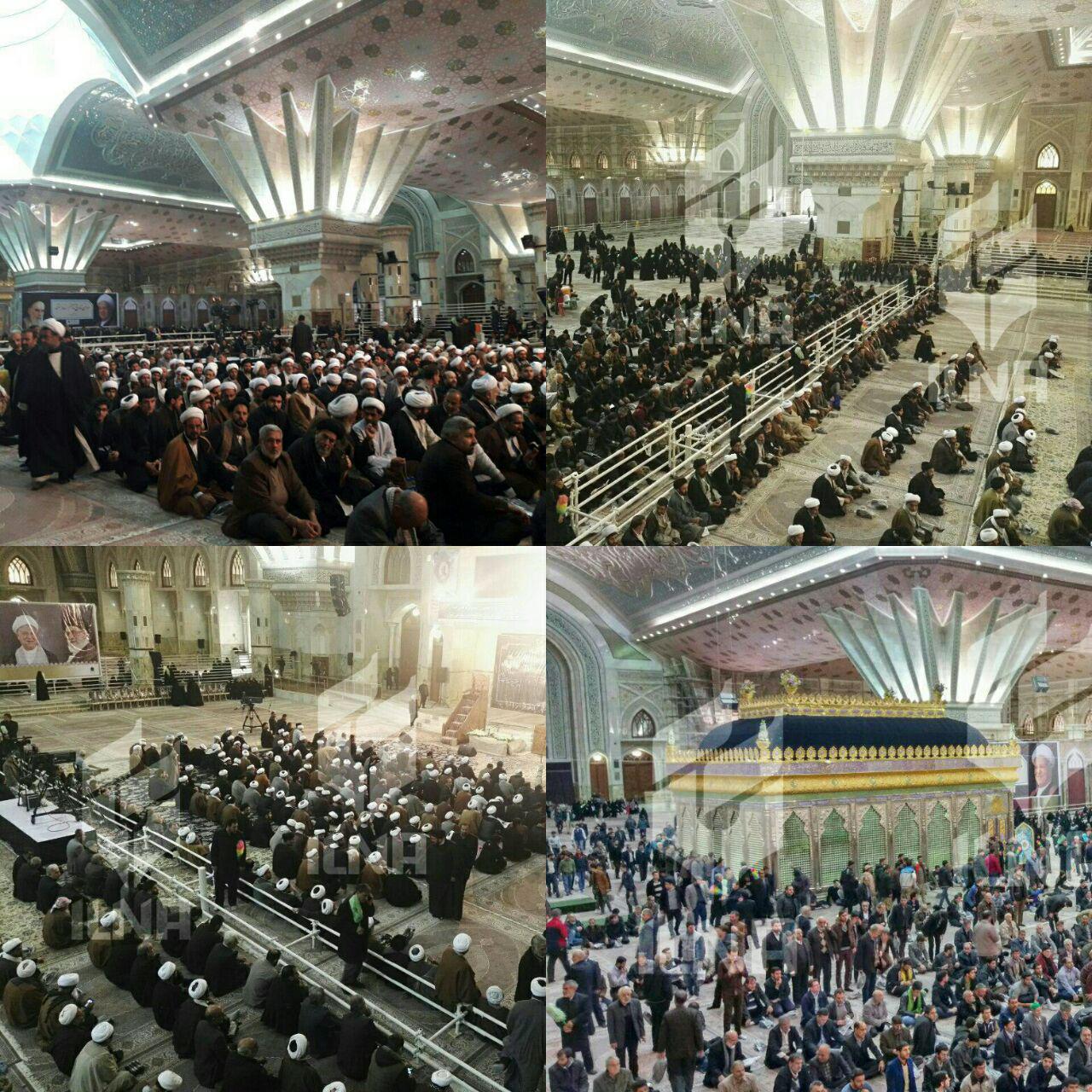 تصویری از حرم امام خمینی(ره) دقایقی قبل از شروع مراسم هفتمین روز درگذشت آیت الله هاشمی
