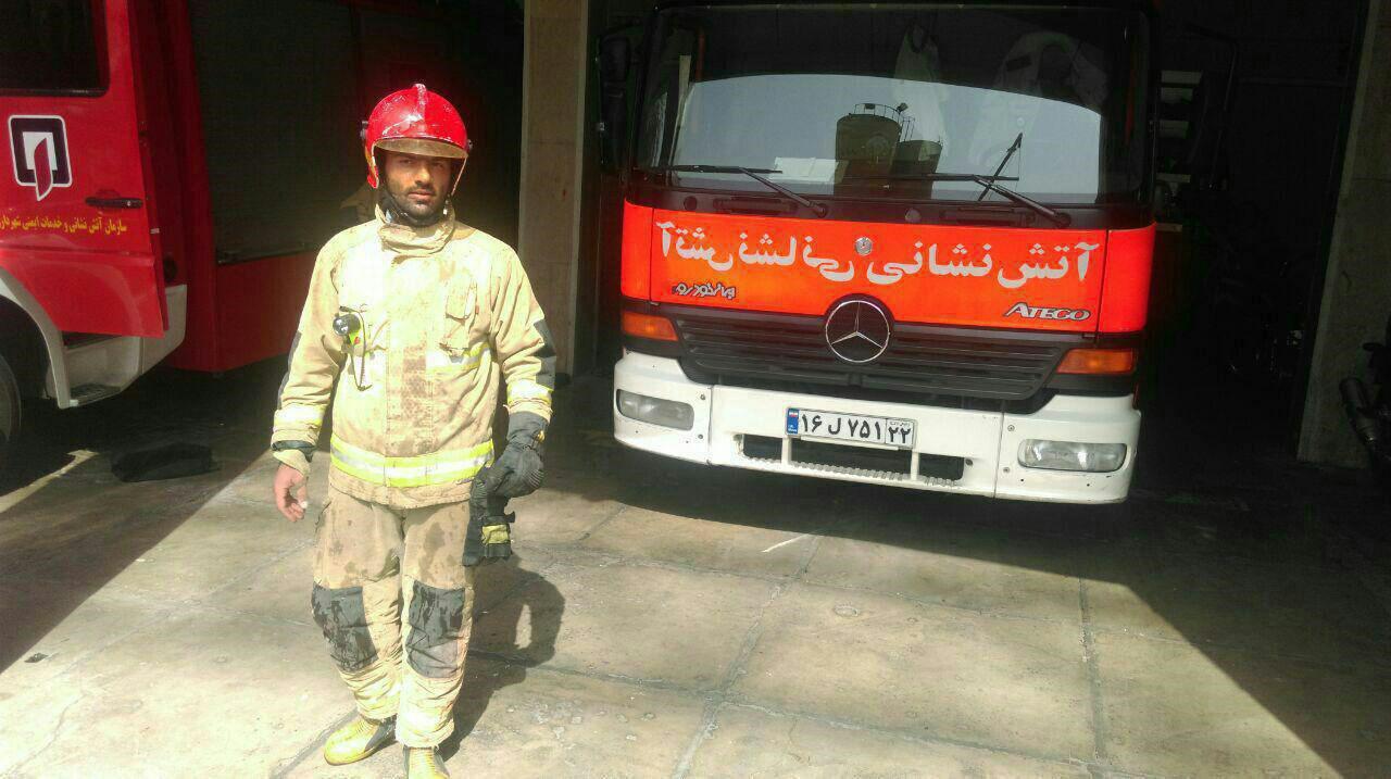 عکس/نخستین عکس منتشر شده از شهید آتش نشان «بهنام میرزا خانی»