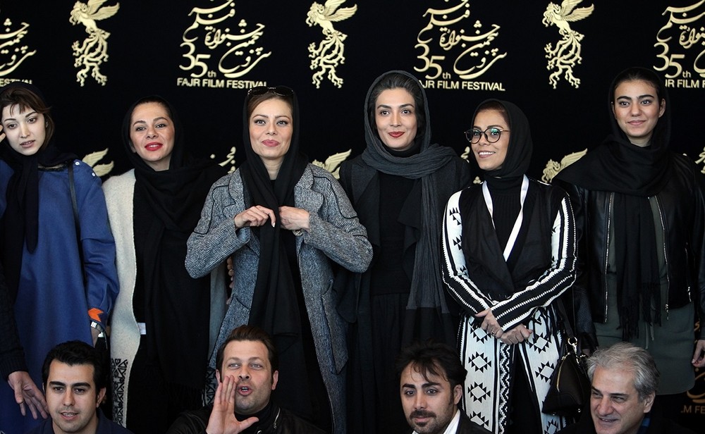 تصاویر : هنرمندان در نخستین روز سی و پنجمین جشنواره فیلم فجر