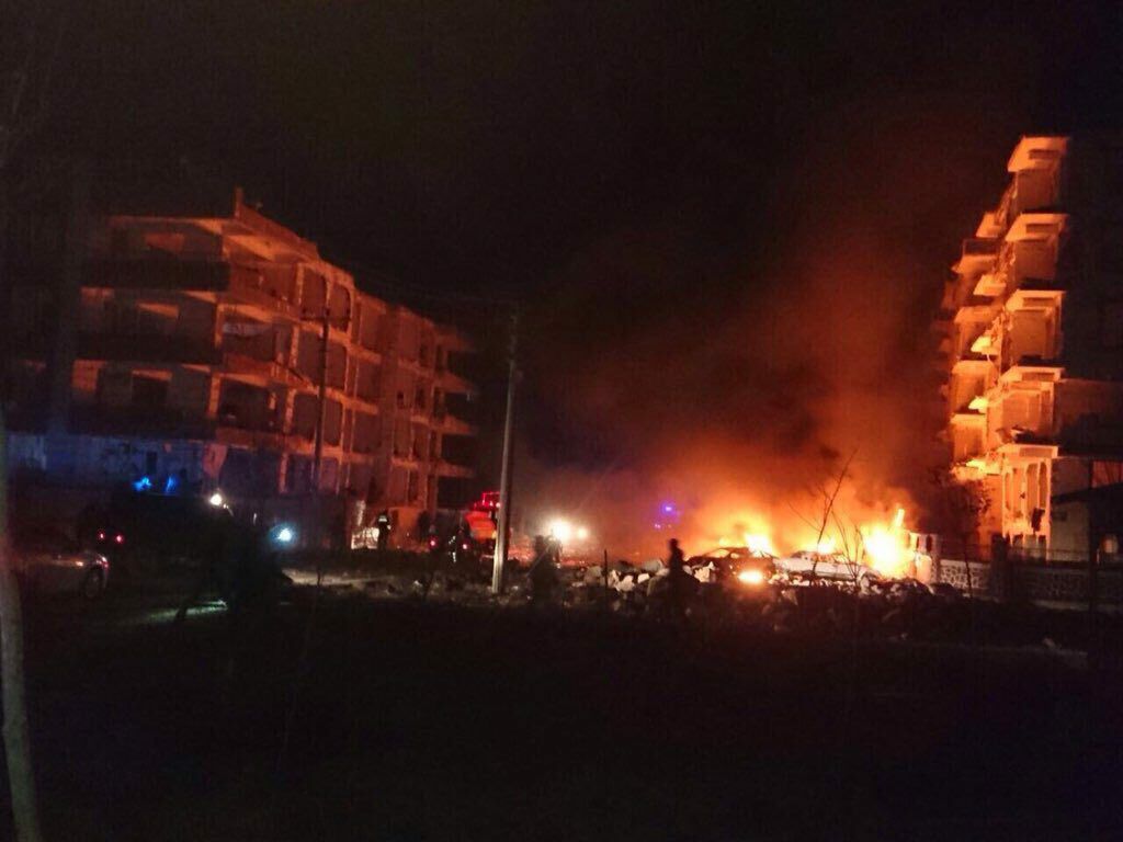 انفجار در ویران شهر ترکیه+ عکس