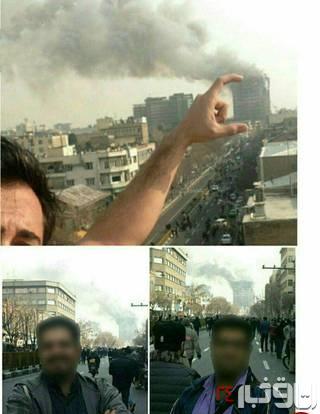 عکس/زشت ترین سلفی از حادثه ساختمان پلاسکو عکس/زشت ترین سلفی از حادثه ساختمان پلاسکو