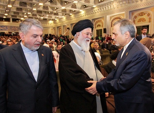تصاویر/ استقبال گرم آیت‌الله علم‌الهدی از برادر رئیس‌جمهور و وزیر‌ارشاد در مشهد