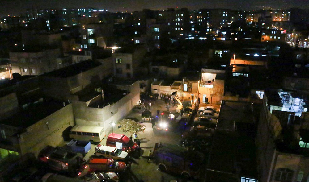 تصاویر : حادثه انفجار ساختمان مسکونی در خیابان خلیج فارس