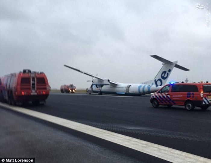 حادثه برای هواپیمای مسافربری هلندی +تصاویر