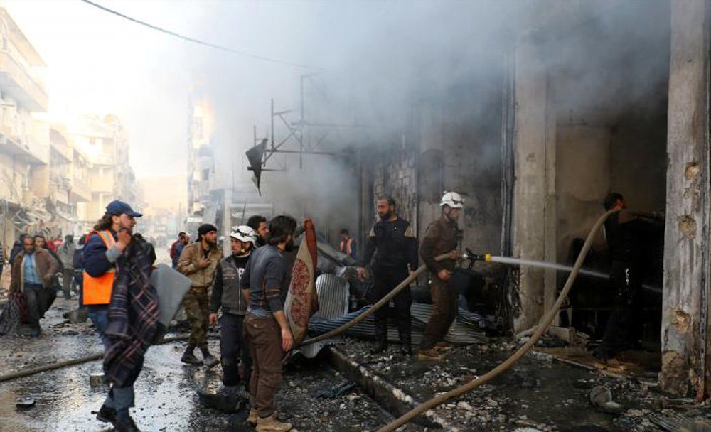 تصاویر : حملات تروریستی در سوریه همزمان با مذاکرات صلح