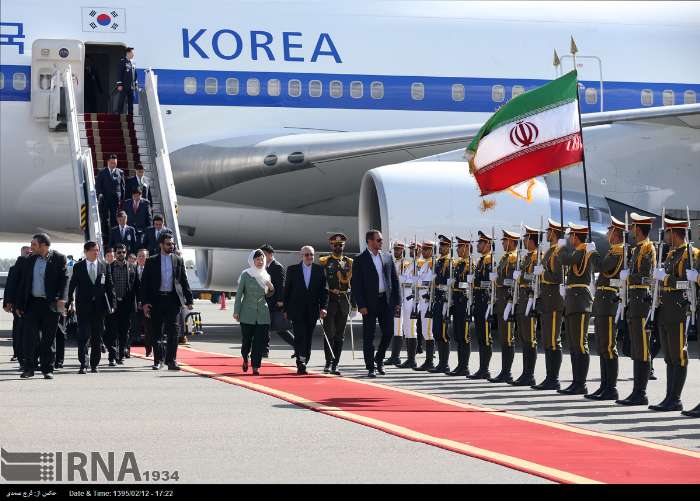عکس/ ورود رئیس جمهور کره جنوبی به تهران