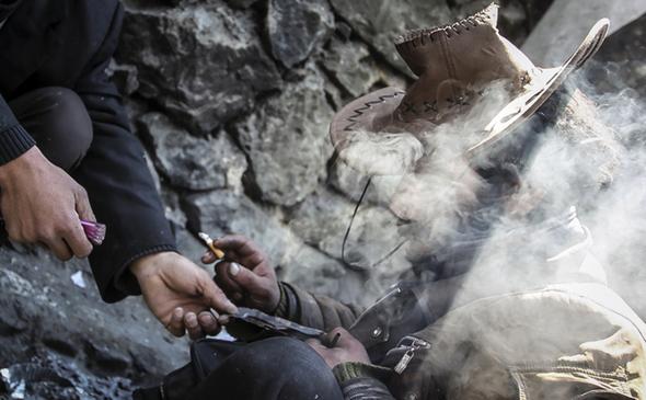 تصاویر : ارائه خدمات به معتادان پرخطر